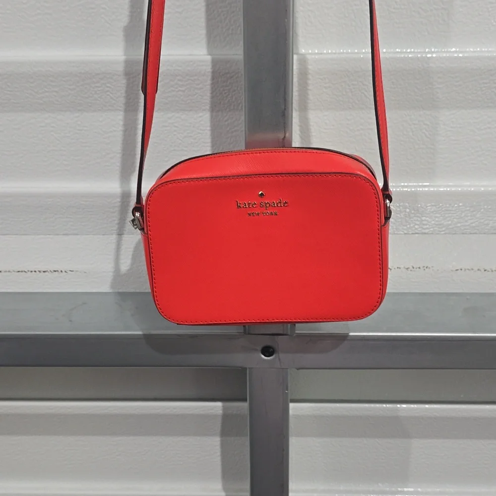 Kate Spade Orange Crossbody‎ Bag with Minimalist Design